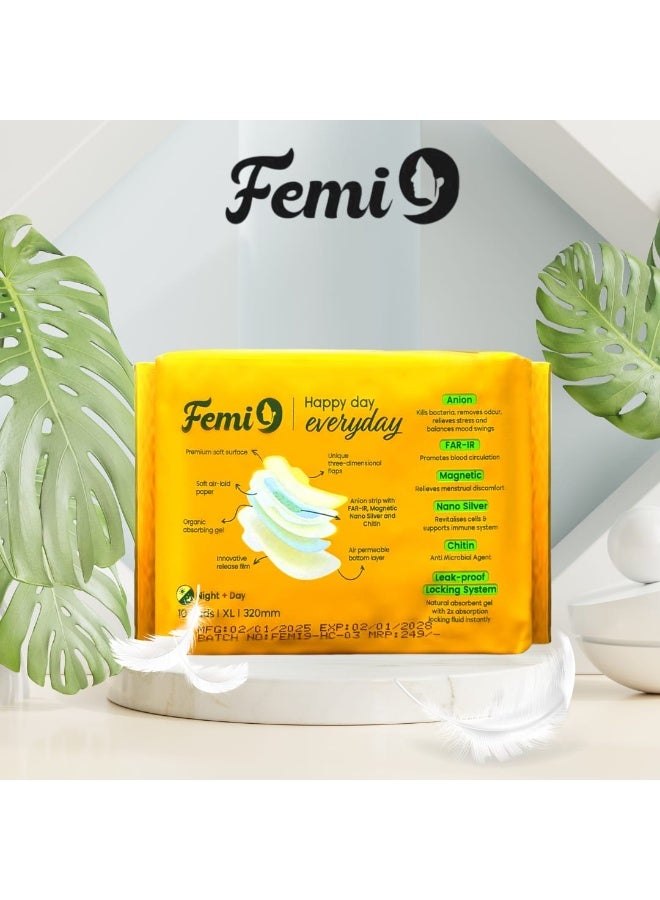 Femi9 UAE فوط فيمي9 فائقة النحافة 9 طبقات (320 مم-XL) | (10 فوط/عبوة) - Image 5