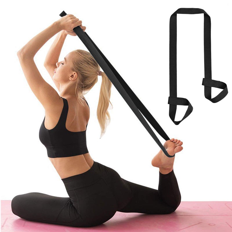 Zooeass Yoga Mat Strap  Adjustable Durable Yoga Mat Carrier & Stretching Strap  5.9Feet  Multiple Color Choices (Black 5.9Feet) - Image 4