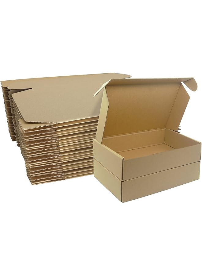 erorex 10 Pieces Corrugated Shipping Boxes Small Parcel Boxes 230X160X50Mm Postal Packaging Boxes For Business Shipping Storage Or Gifts - Image 1