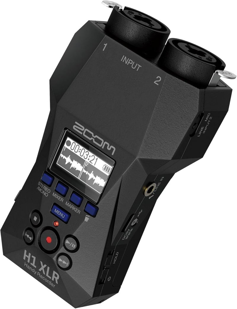 Zoom H1 XLR - Digital Stereo Recorder with OLED Display and USB-C Port - Image 2