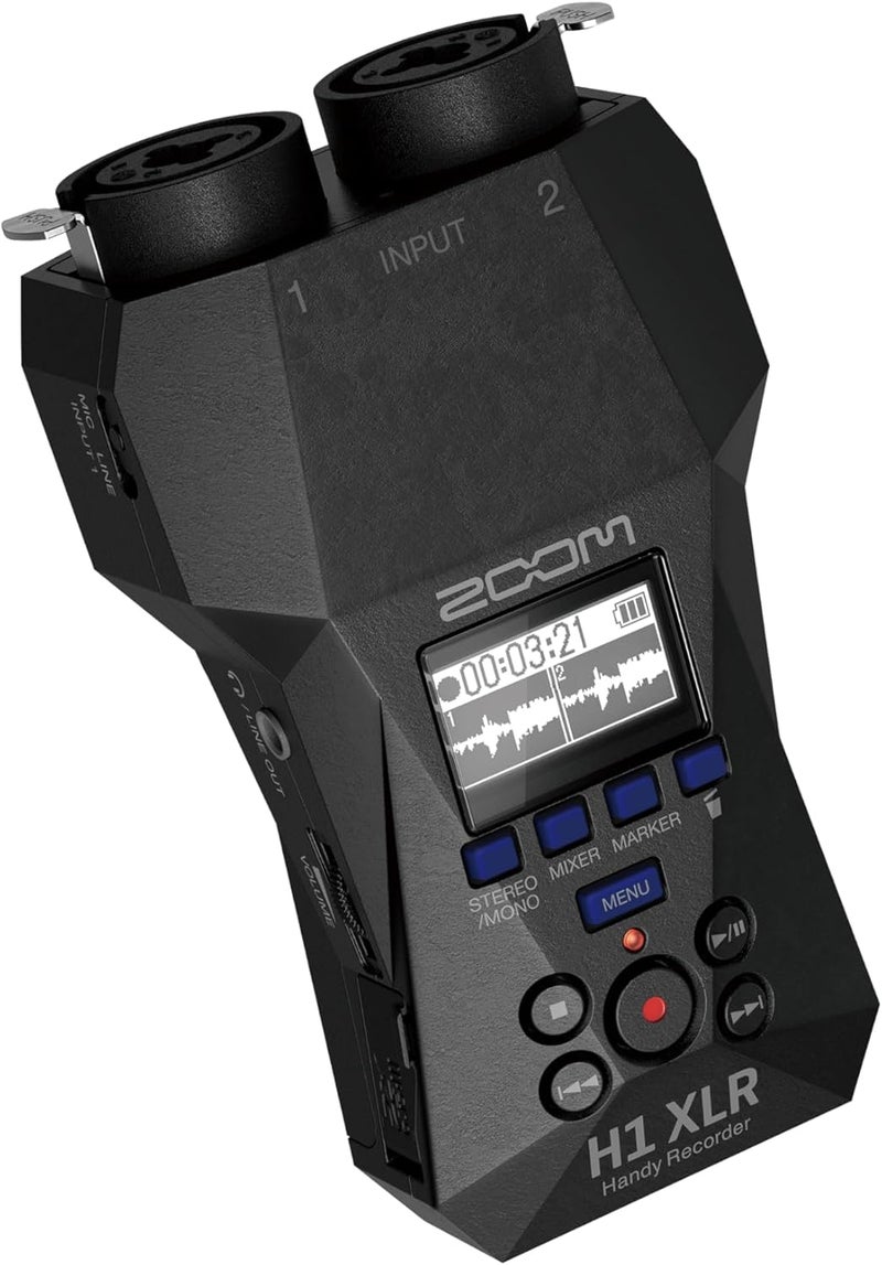 Zoom H1 XLR - Digital Stereo Recorder with OLED Display and USB-C Port - Image 3