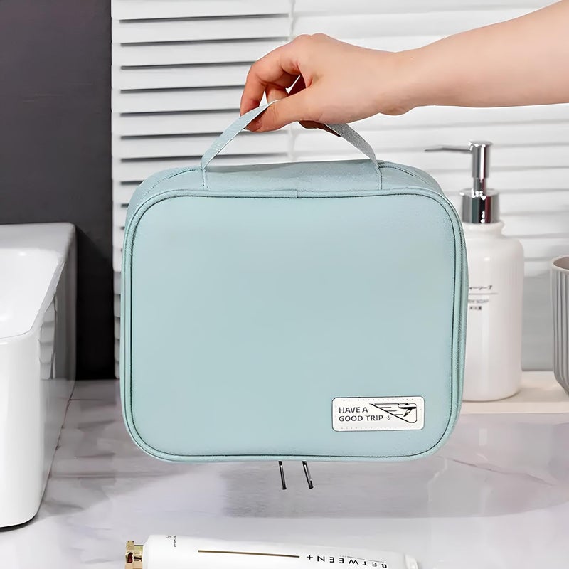 CLUSPEX Cosmetic Organizer Bag Makeup Pouch for Home and Travel Makeup Organiser for Brushes Toiletries Cosmetics for Women Black - Image 5