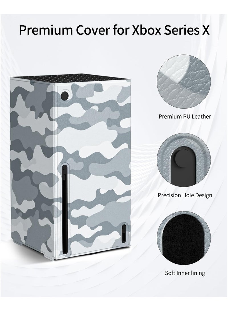 أوليون أغلفة ذكية مغناطيسية لجهاز Xbox Series X، غطاء حماية بتصميم Stafield لملحقات Xbox Series X مع جلد PU فاخر وبطانة داخلية ناعمة - إصدار Stafield - Image 2