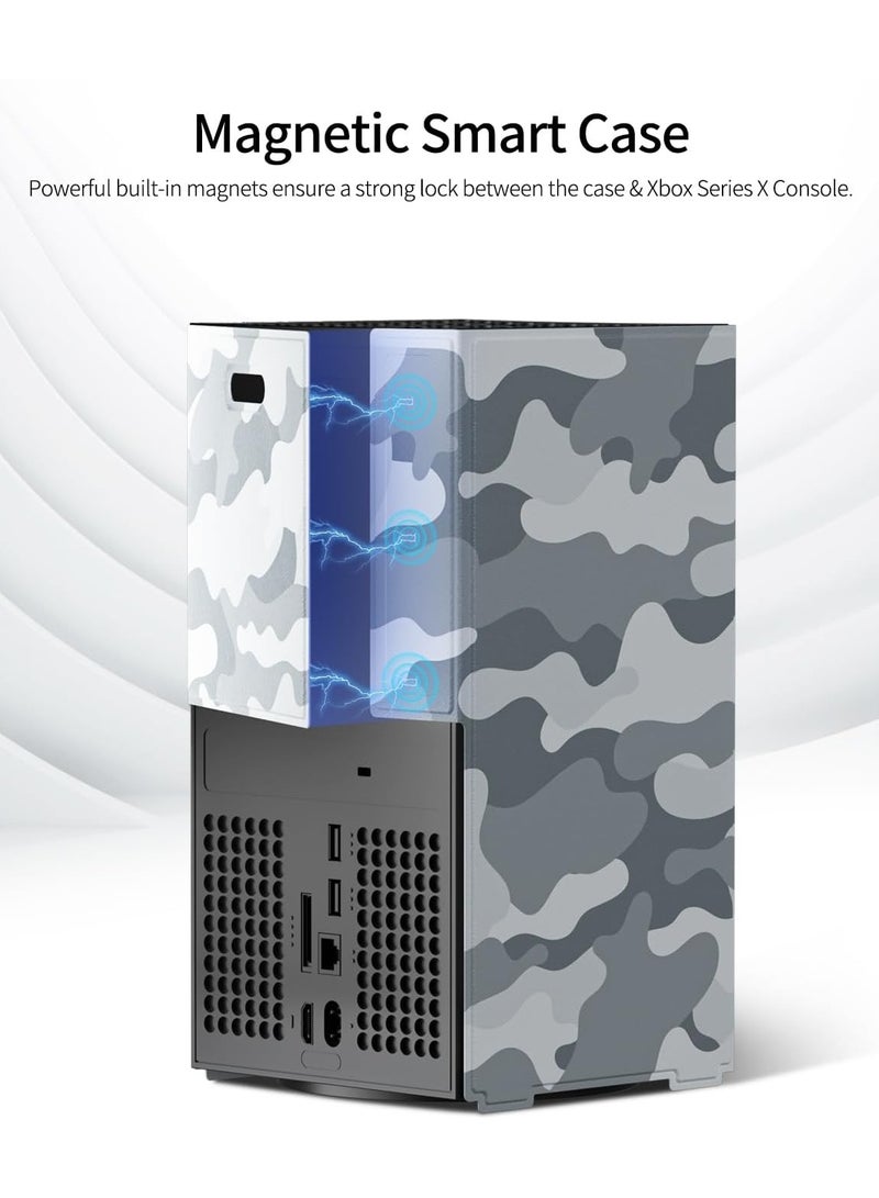 أوليون أغلفة ذكية مغناطيسية لجهاز Xbox Series X، غطاء حماية بتصميم Stafield لملحقات Xbox Series X مع جلد PU فاخر وبطانة داخلية ناعمة - إصدار Stafield - Image 3