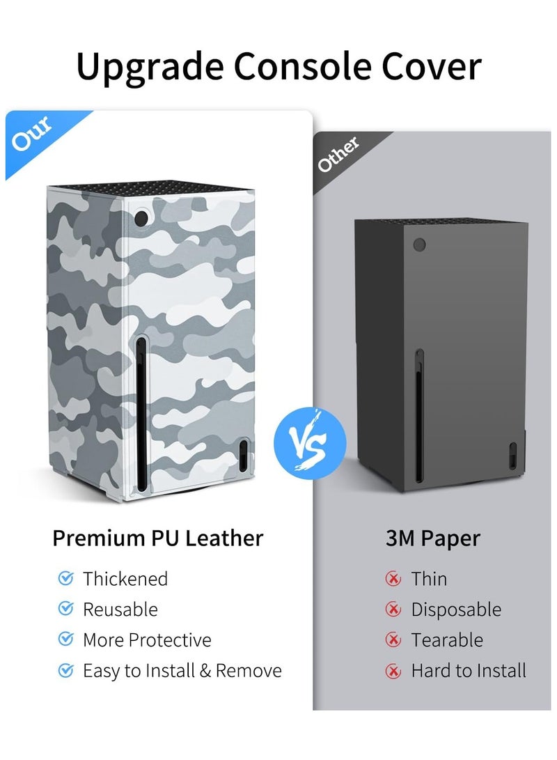 أوليون أغلفة ذكية مغناطيسية لجهاز Xbox Series X، غطاء حماية بتصميم Stafield لملحقات Xbox Series X مع جلد PU فاخر وبطانة داخلية ناعمة - إصدار Stafield - Image 5