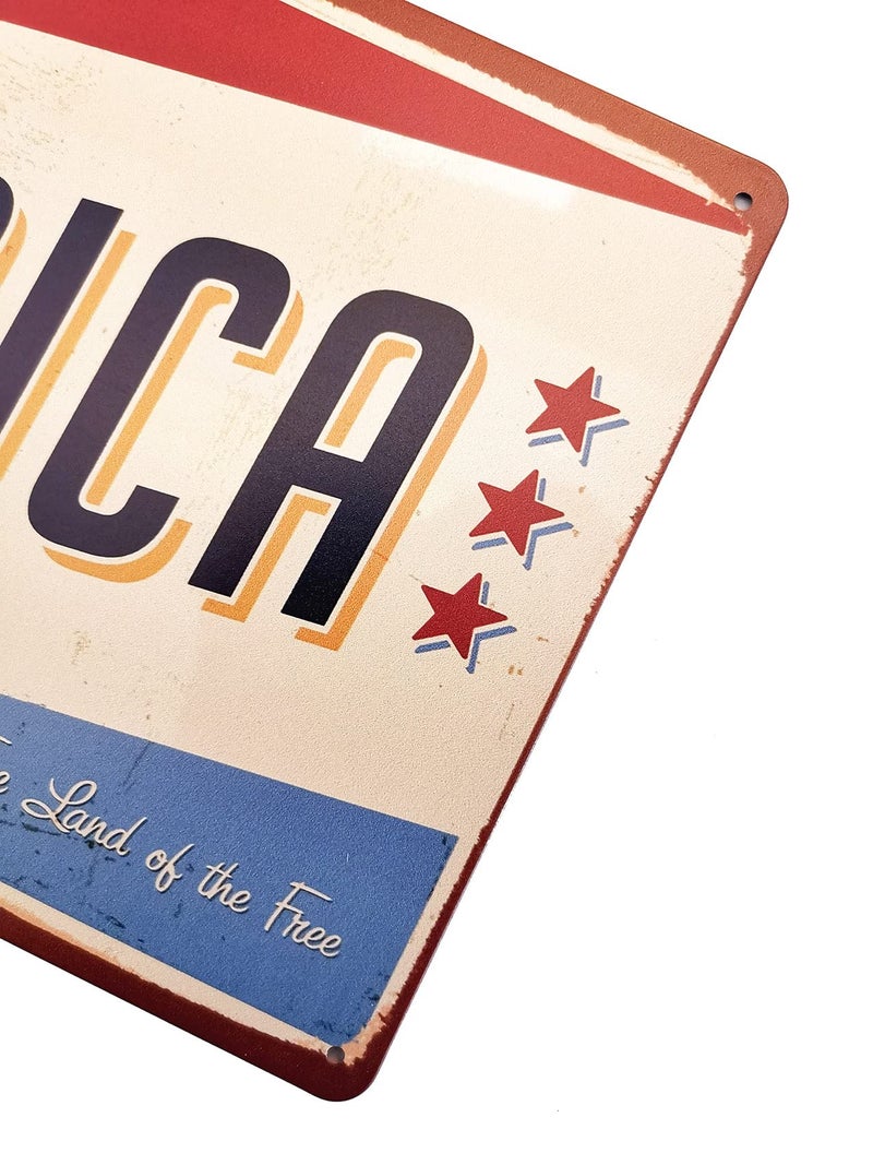 إيرلود Erlood Made in America Retro Metal Vintage Tin Sign 12 × 8 - Image 3