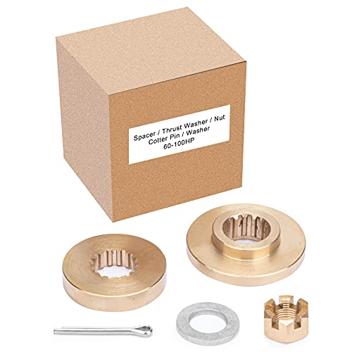 VIF Jason Marine Propeller Installation Hardware Kits fit Yamaha Outboard Propeller, Thrust Washer/Spacer/Washer/Nut/Cotter Pin Included (150-300hp) - Image 4