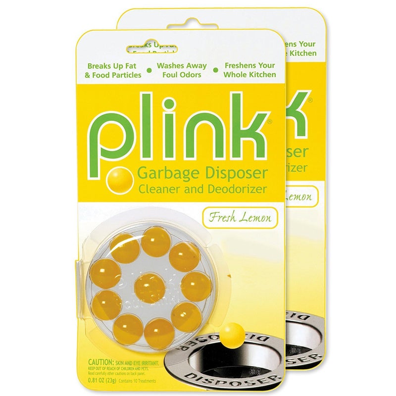 Plink Garbage Disposal Freshener & Cleaner, Washes Away Foul Odors, Lemon Scent, 10 Uses per Pack, 3-Pack - Image 4