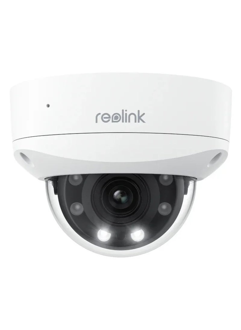 ريولينك كاميرا أمان IP 4K Ultra HD P437 – 8MP، زوم بصري 5X، مقاومة للتخريب IK10، رؤية ليلية ملونة، PoE، مراقبة خارجية، تنبيهات حركة ذكية، مقاومة للعوامل الجوية - Image 1