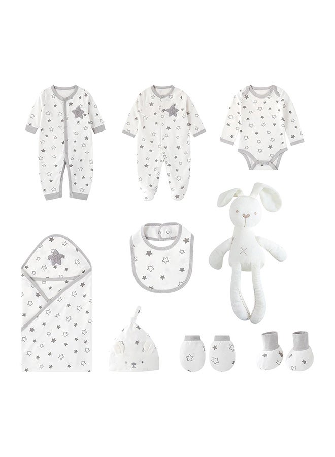 Tiny Toes-100% Cotton 9pc Newborn Gift Set - Image 2