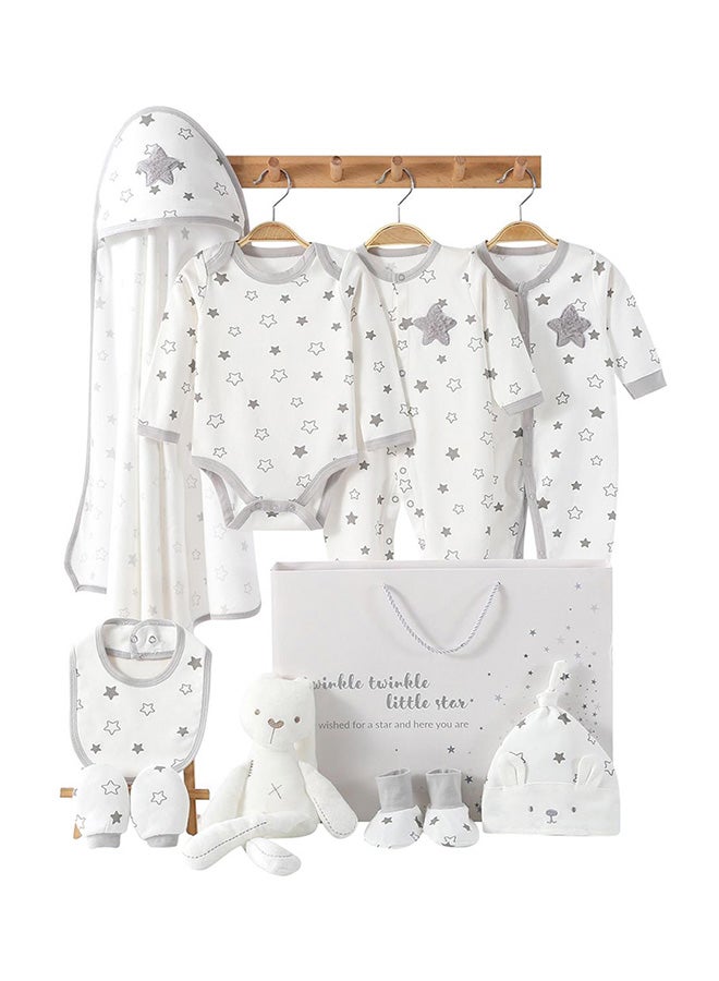 Tiny Toes-100% Cotton 9pc Newborn Gift Set - Image 3