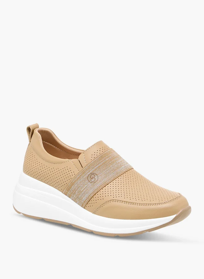 Celeste Women's Textured Slip-On Sneakers