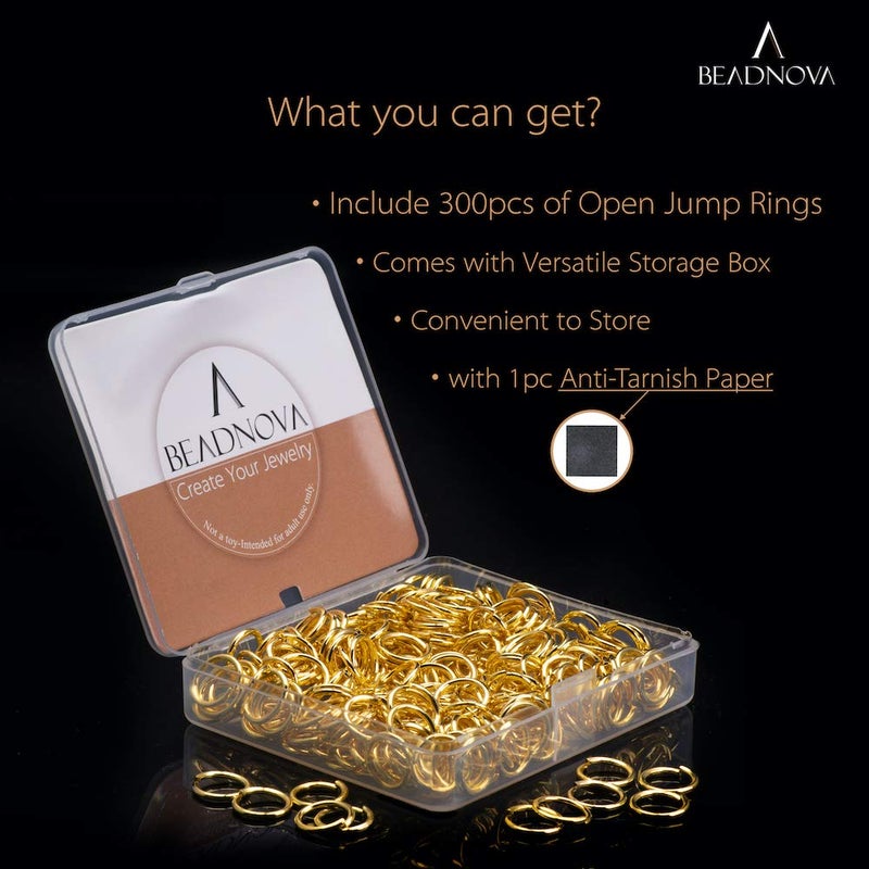 BEADNOVA 10Mm Jump Rings Silver Jewelry Jump Rings For Jewelry Making Open Jump Rings For Keychains (900Pcs) - Image 2
