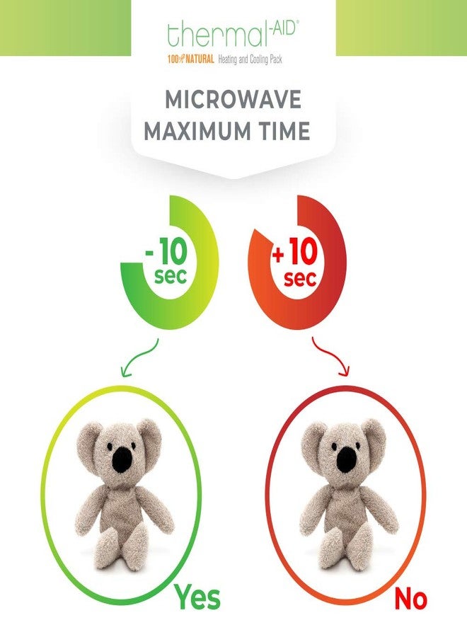Thermal-Aid Zoo - Mini Microwavable Stuffed Animal - Plush Toy and Hot Cold Pack - Ollie The Koala - 3.15 x 2.6 x 9.3 in - Image 4