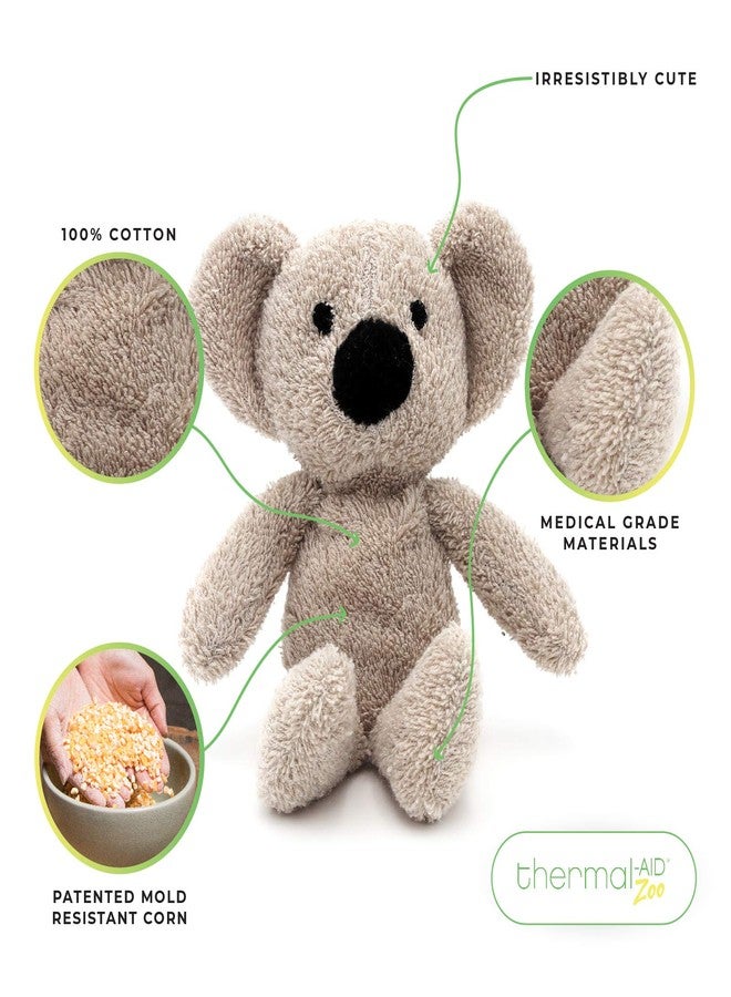 Thermal-Aid Zoo - Mini Microwavable Stuffed Animal - Plush Toy and Hot Cold Pack - Ollie The Koala - 3.15 x 2.6 x 9.3 in - Image 2