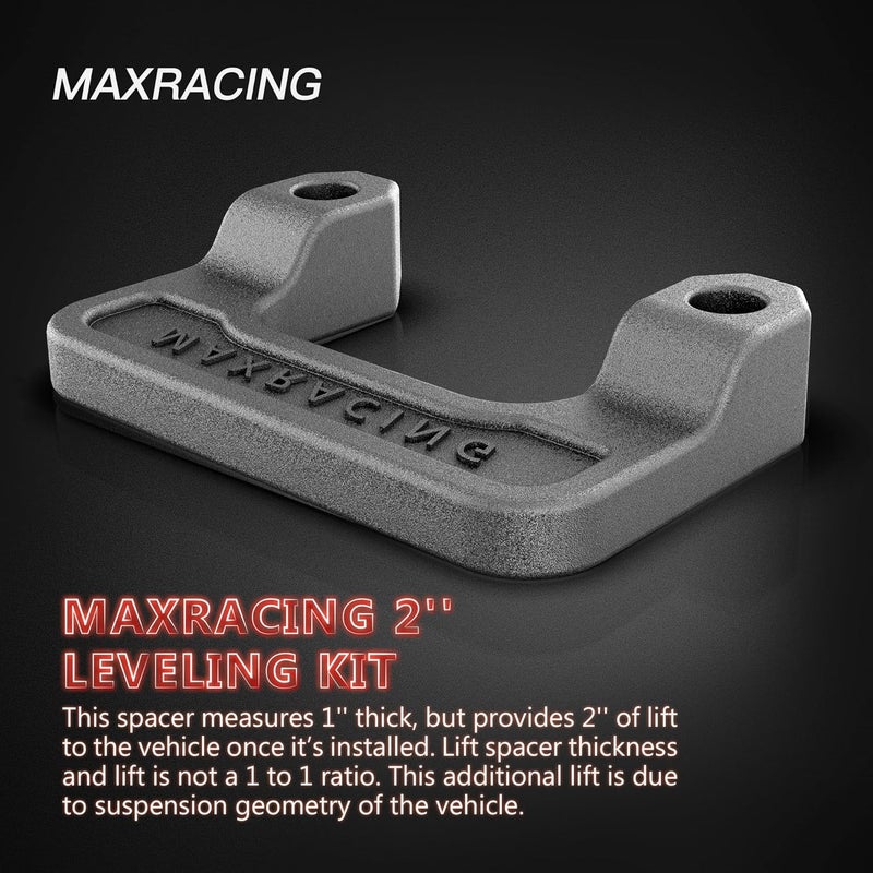 Maxracing 2" Front End Leveling Kit for 2007-2026 Chevy Avalanche, Silverado, Suburban, Tahoe, Sierra, Yukon XL1500 - Image 4