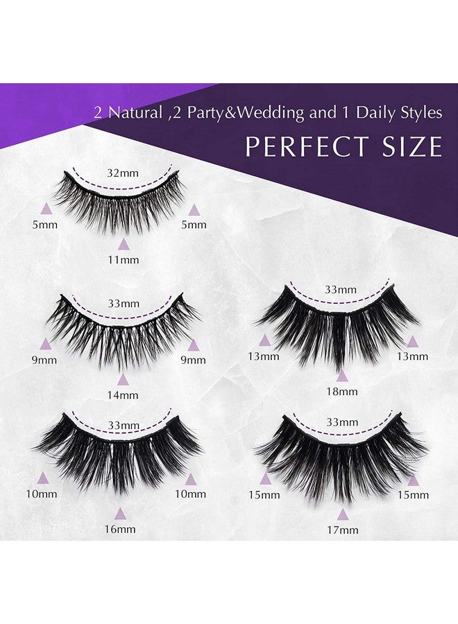 Arishine Magnetic Eyeliner and Lashes Kit, Magnetic Eyeliner for Magnetic Lashes Set, With Reusable Lashes [5 Pairs] - Image 2