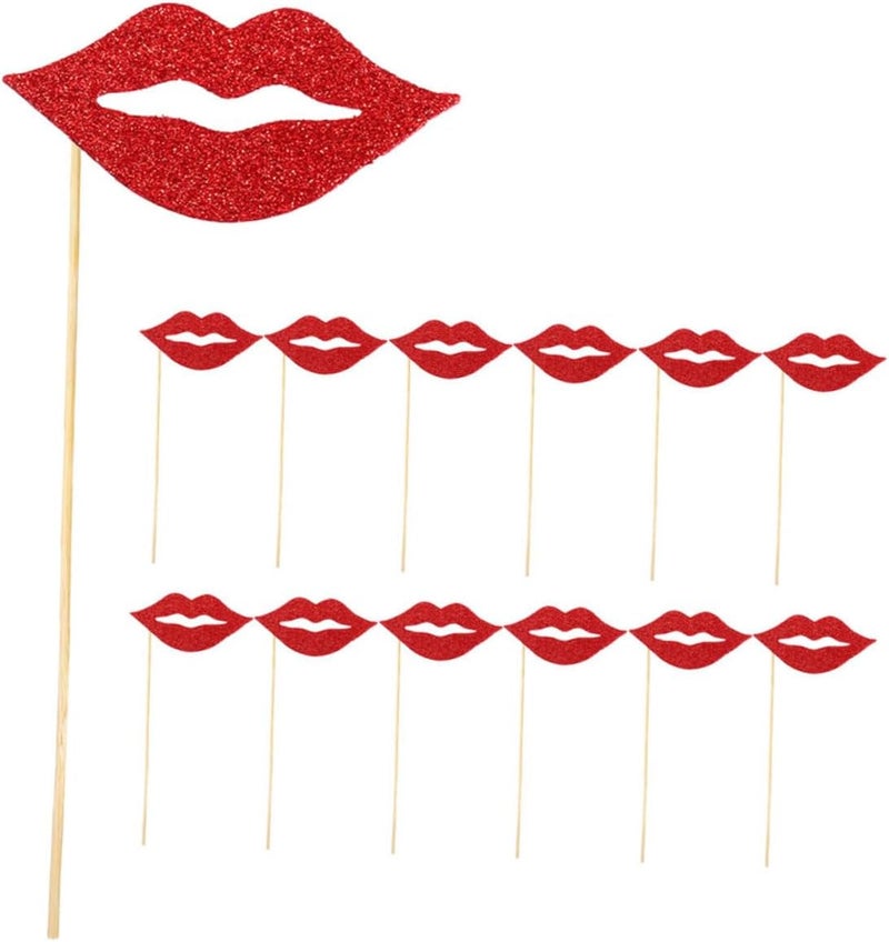 ULTECHNOVO Festival Lips Photo Prop Lips Selfie Props for Party Rigorous Manufacturing - Image 1