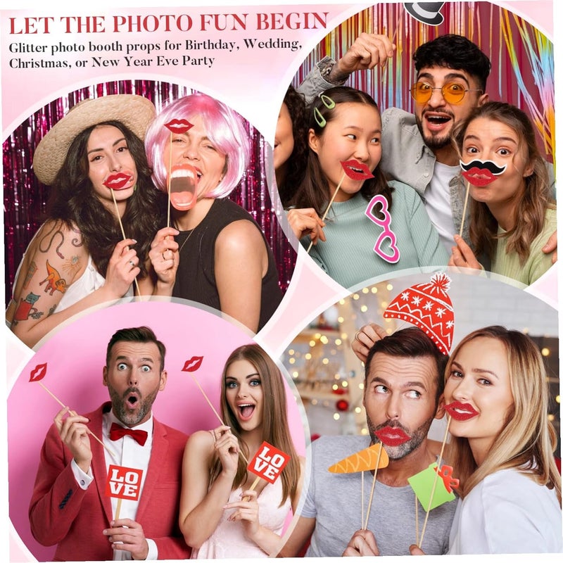 ULTECHNOVO Festival Lips Photo Prop Lips Selfie Props for Party Rigorous Manufacturing - Image 3