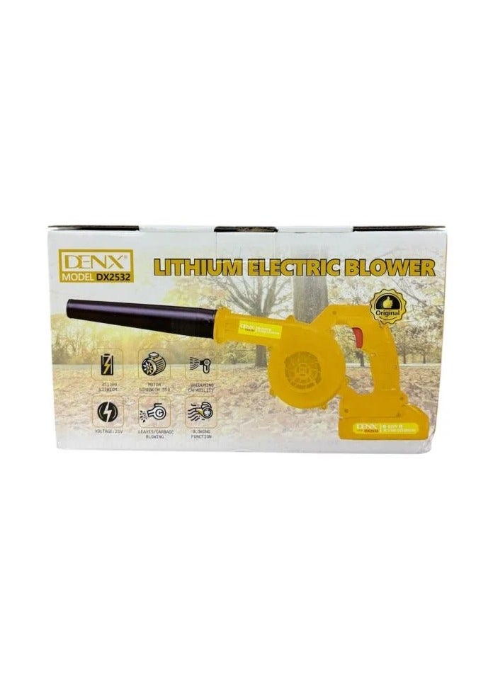 Denx DX2532 electric blower with a power of 550 watts for cleaning gardens and vacuuming dirt easily - Image 3