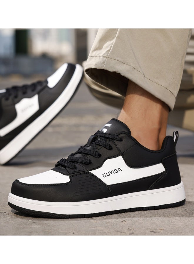 GUYISA Steel Toe Shoes for Men  Leather Work Shoes Industrial Construction Warehouse safety shoes lightweight work sneakers - Image 1