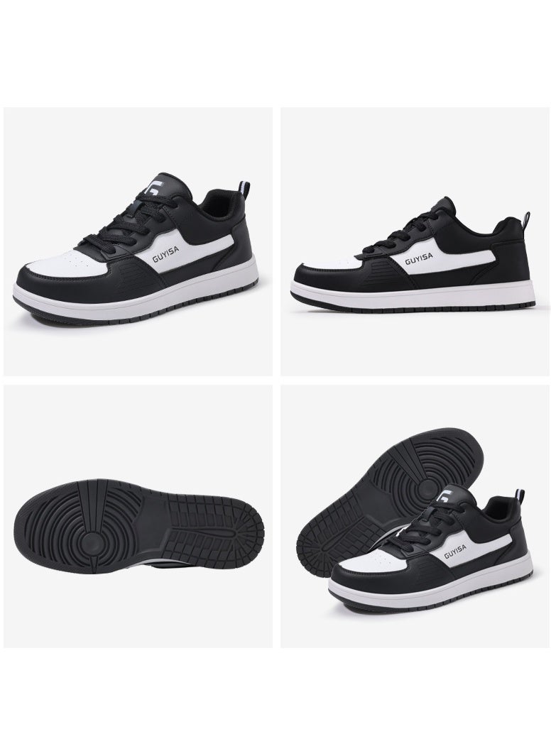 GUYISA Steel Toe Shoes for Men  Leather Work Shoes Industrial Construction Warehouse safety shoes lightweight work sneakers - Image 2