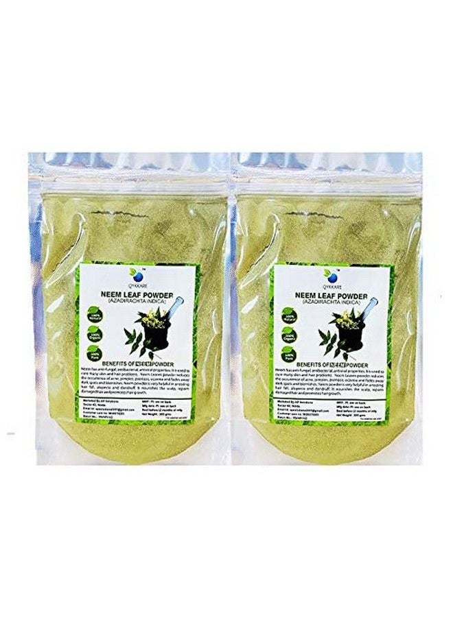 QYKKARE Premium Neem Leaf Powder (200Gm =100Gm X 2) 100% Pure & Natural  - Image 1