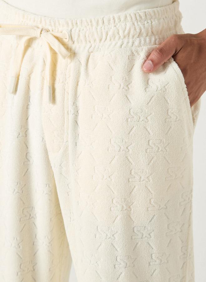 ستارتر بنطلون رياضي بتفاصيل مونوجرام مع رباط إغلاق وجيوب من ستارتر - Image 4