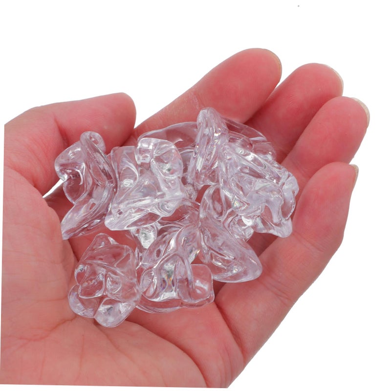 100pcs Clear Plastic Simulated Ice Cubes For Photography Vase Filler Party Wedding Decorations - Image 5