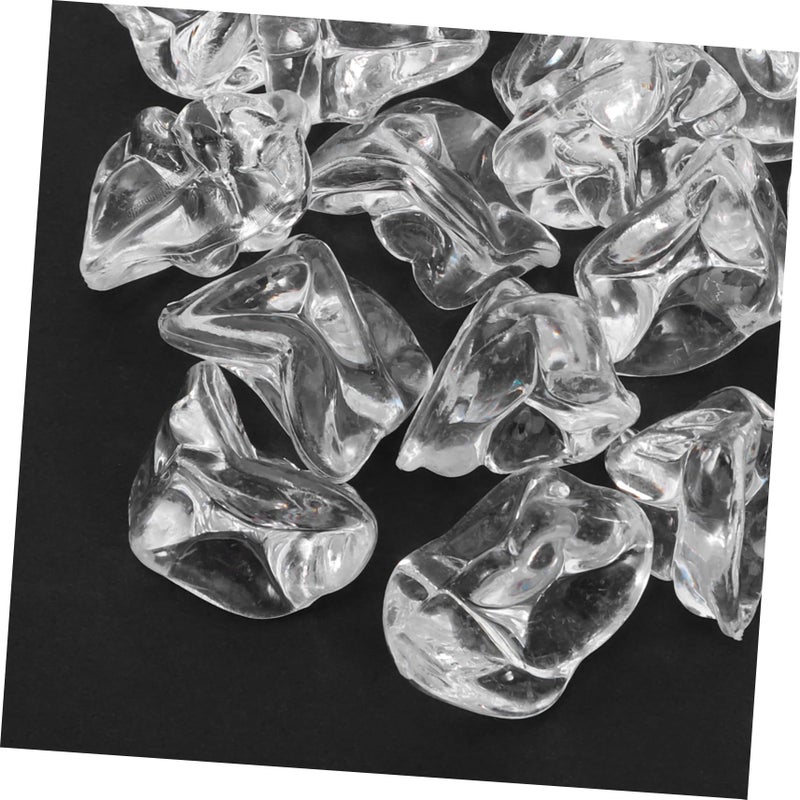 100pcs Clear Plastic Simulated Ice Cubes For Photography Vase Filler Party Wedding Decorations - Image 4