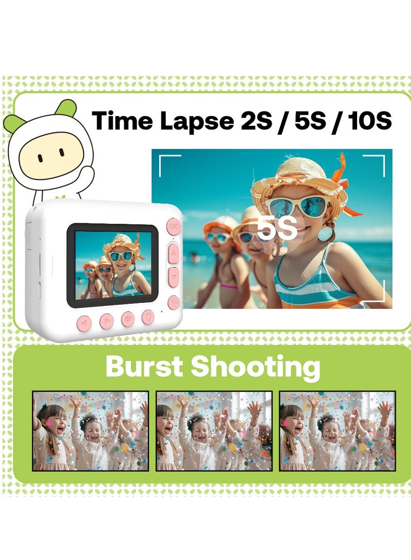 Generic Instant Print Children’s Camera, HD Photo and Video Recording, Timed Photo, Loop Recording, MP3 Function, with Accessories  - Image 4