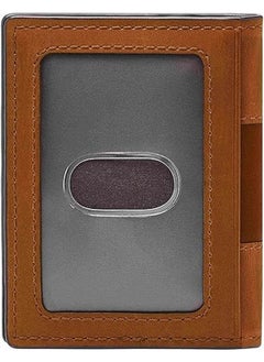 Fossil Men's Joshua Vegan Cactus Slim Minimalist Bifold Front Pocket Wallet for Men
