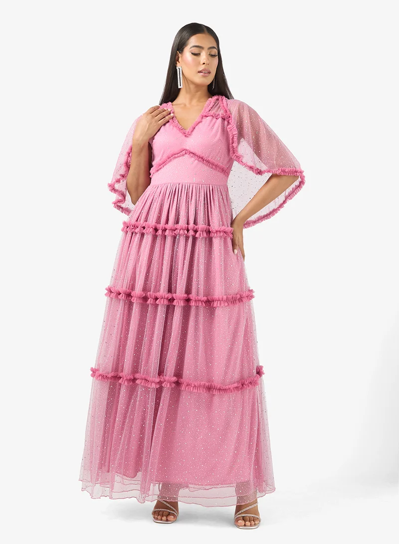 Tiered Ruffle Gown