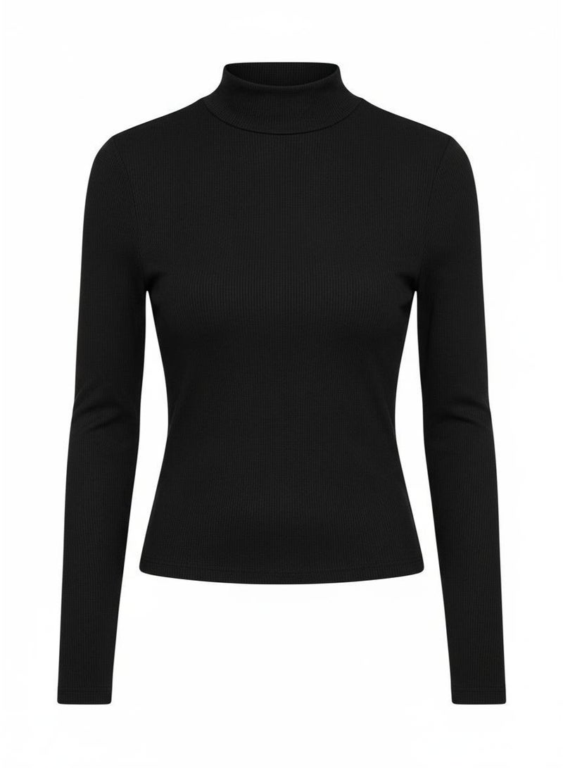 Don't Call Me Jennyfer Women's Ribbed Mock-Neck Long Sleeve Top - Image 5