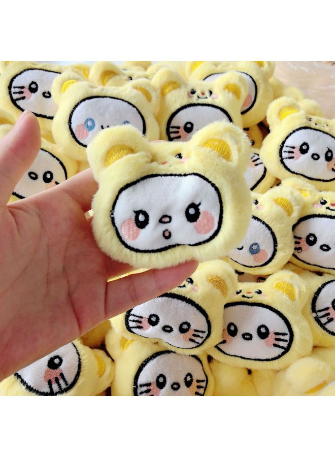 Cute Cartoon Bear Head Cartoon Plush Animal DIY Accessories Decorative Accessories Hat Clothing Accessories Socks Hair Accessories-Specifications:kitty Bear Head - Image 2