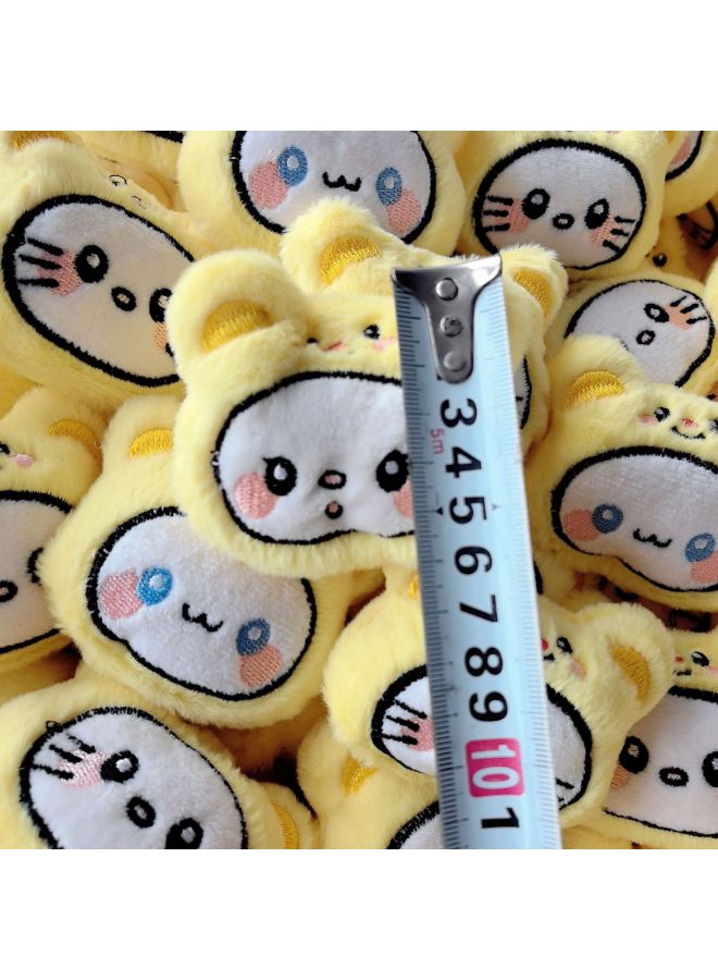 Cute Cartoon Bear Head Cartoon Plush Animal DIY Accessories Decorative Accessories Hat Clothing Accessories Socks Hair Accessories-Specifications:kitty Bear Head - Image 4