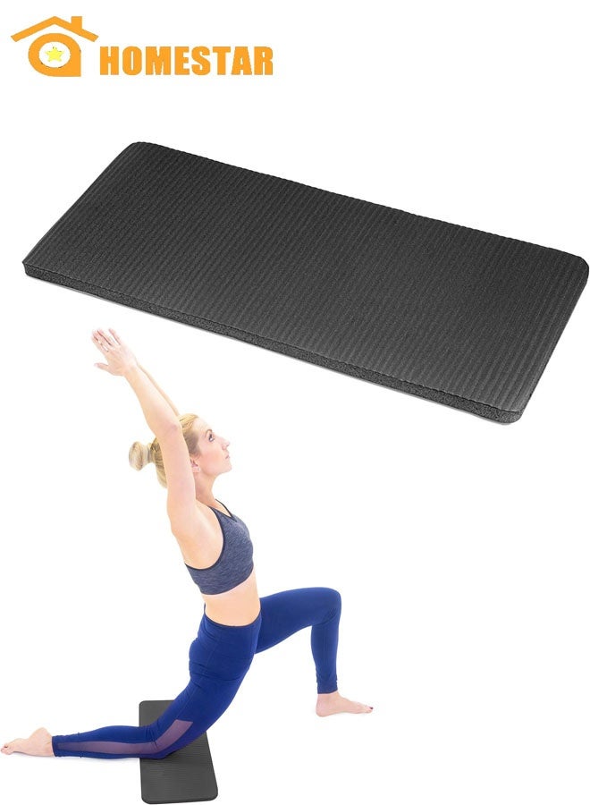 HOMESTAR Yoga Knee Pad, Elbow Cushion, Standard Mats for Pain Free Joints in Yoga, Pilates, Floor Workouts, Black - Image 1
