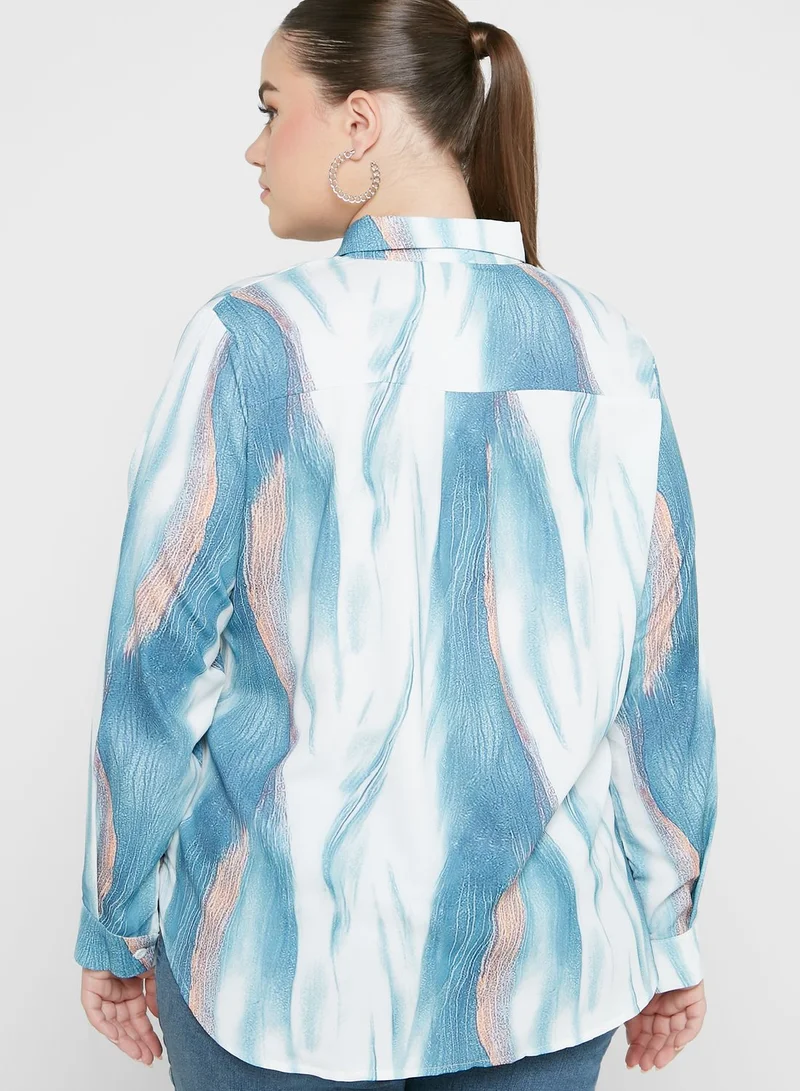 Ella Plus Marble Print Shirt