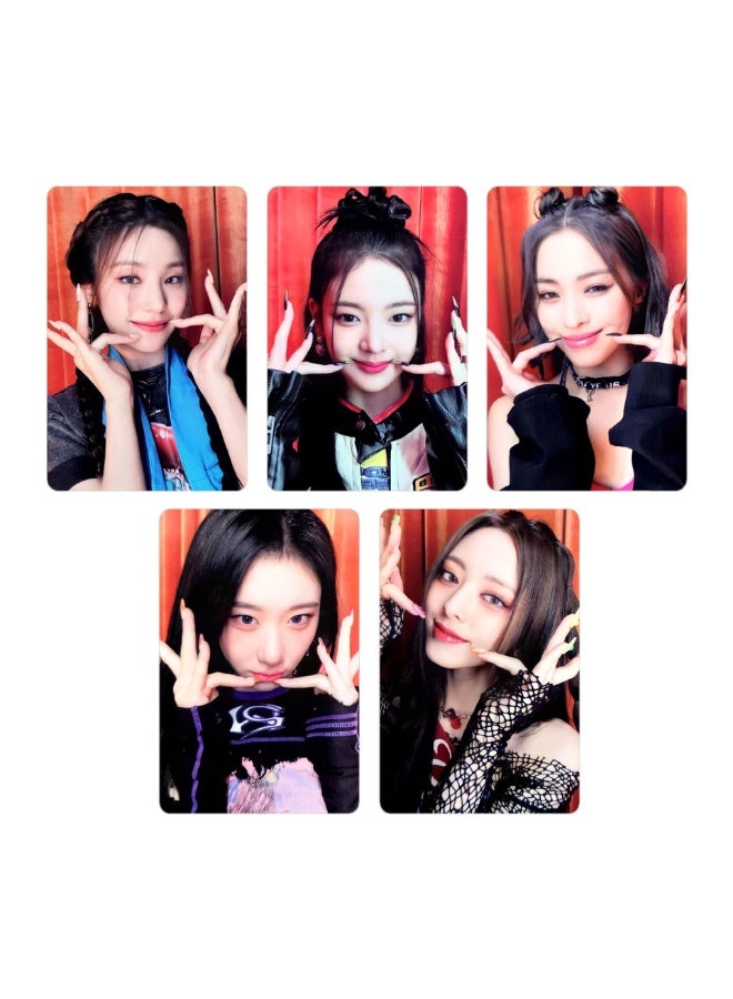NIBEMINENT 5 Pcs Kpop ITZY Cheshire Lomo Cards Card For Fans Collection Gifts - Image 1
