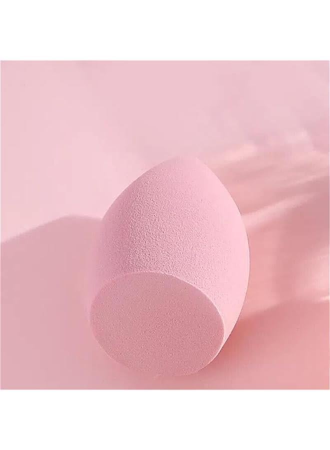 4 Beauty Blender Dry and Wet Use Makeup Sponge Set Foundation Blending Sponge for Foundation Concealer Powder Cream Liquid Makeup Soft and Reusable Pink. - Image 4