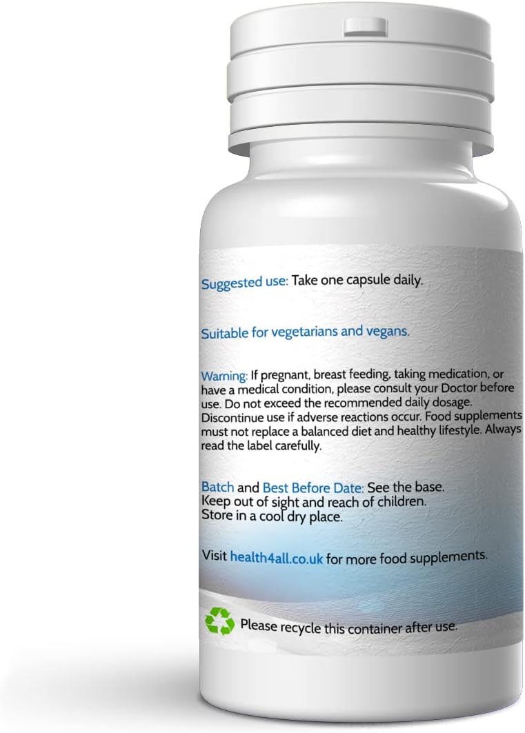 Health4All Vitamin B3 Niacin as Nicotinamide Niacinamide 500mg 240 Capsules Purest No Additives Vegan Gluten Free NoFlush Niacin Vitamin B3 Capsules Made in UK - Image 5