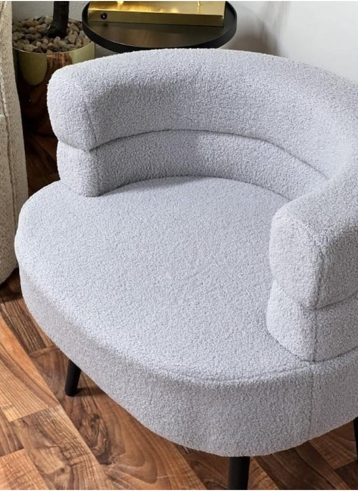CAMA Gray bouclé single chair from Cama  - Image 3
