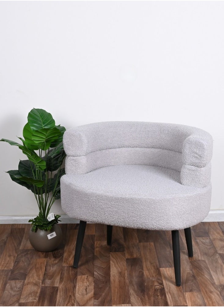 CAMA Gray bouclé single chair from Cama  - Image 4