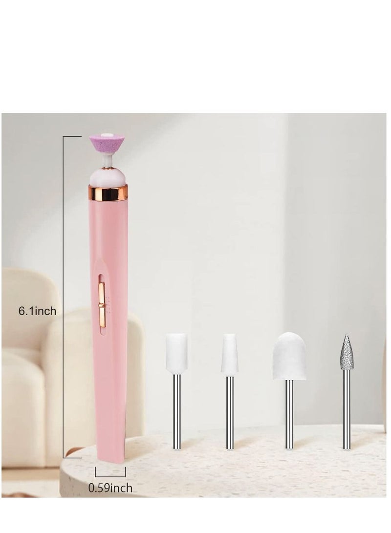 KASTWAVE Nail Set, Electric Nail File Has Positive and Negative 4 Speeds Cuticle Trimmer, Battery Operated Manicure Set and Pedicure Tools，let You Have Your Own Beauty Salon - Image 2