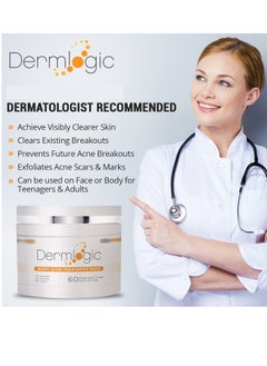 Dermlogic Acne Treatment Pads-Contains Glycolic, Lactic, Salicylic Acid. Eliminates Oily Skin, Clogged Pores & Cystic Breakouts. Removes Dark Spots, Whitehead & Blackhead Pimples for Face & Body.  - Image 4