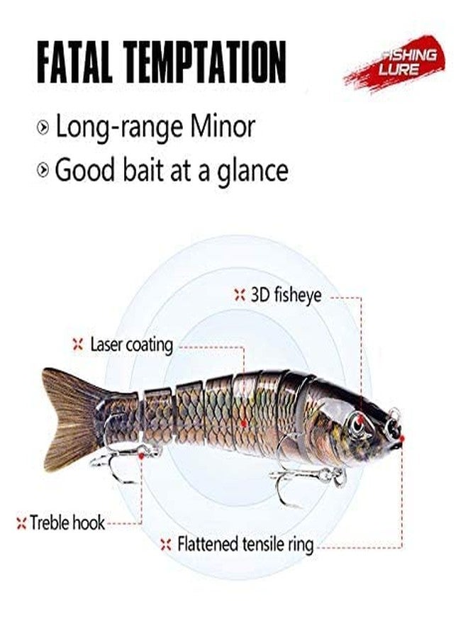 KANAbee Lure Swimbait 13cm 28g Fishing Lures Hard Jointed Bass Fishing Lures for Saltwater and Freshwater(1Piece) - Image 4