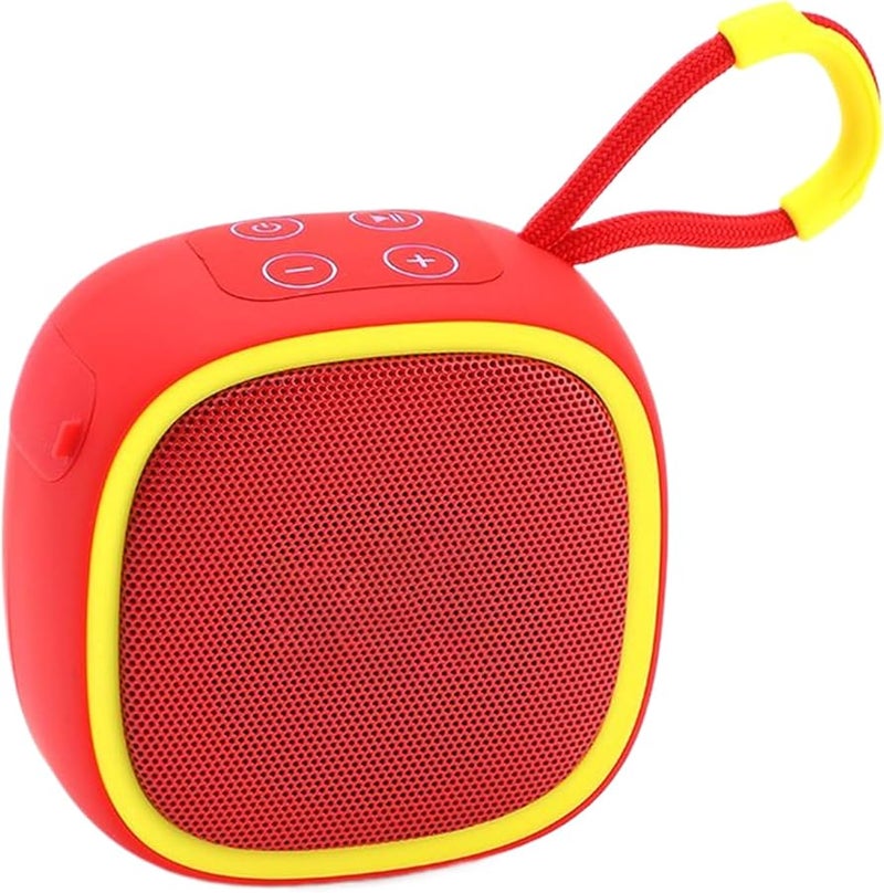 مكبر صوت خارجي مقاوم للماء باللون الأحمر مع مقبض، مدمج ومحمول للسفر وحفلات المسبح - Image 1