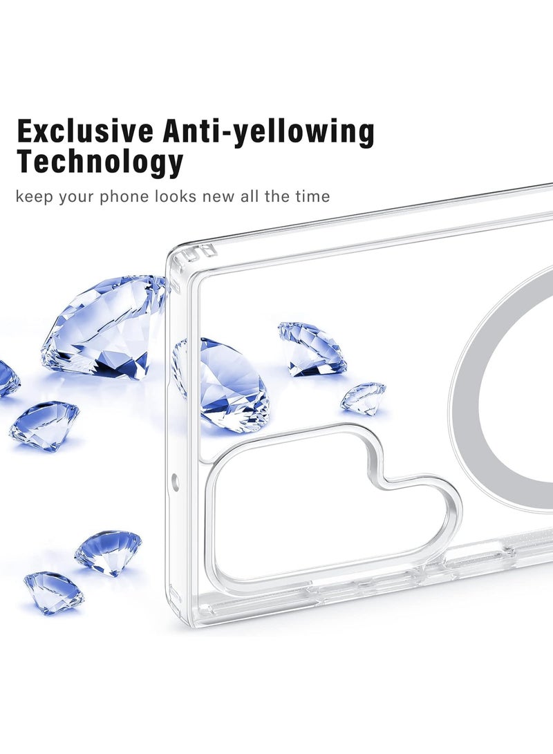 جراب شفاف من نوع الماج سيف متوافق مع هاتف سامسونج جلاكسي اس 22 الترا - Image 4