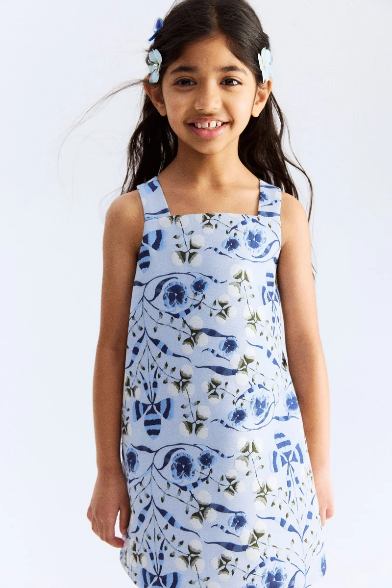 اتش اند ام فستان من نسيج الجاكار