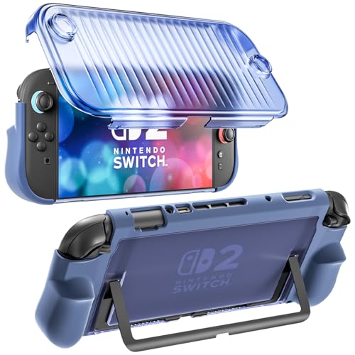 Honghao Dockable Case for Nintendo Switch 2 Pro Travel Integrated Cover for Switch 2 2025Foldable Case for Nintendo 2 Joycon Blue - Image 1